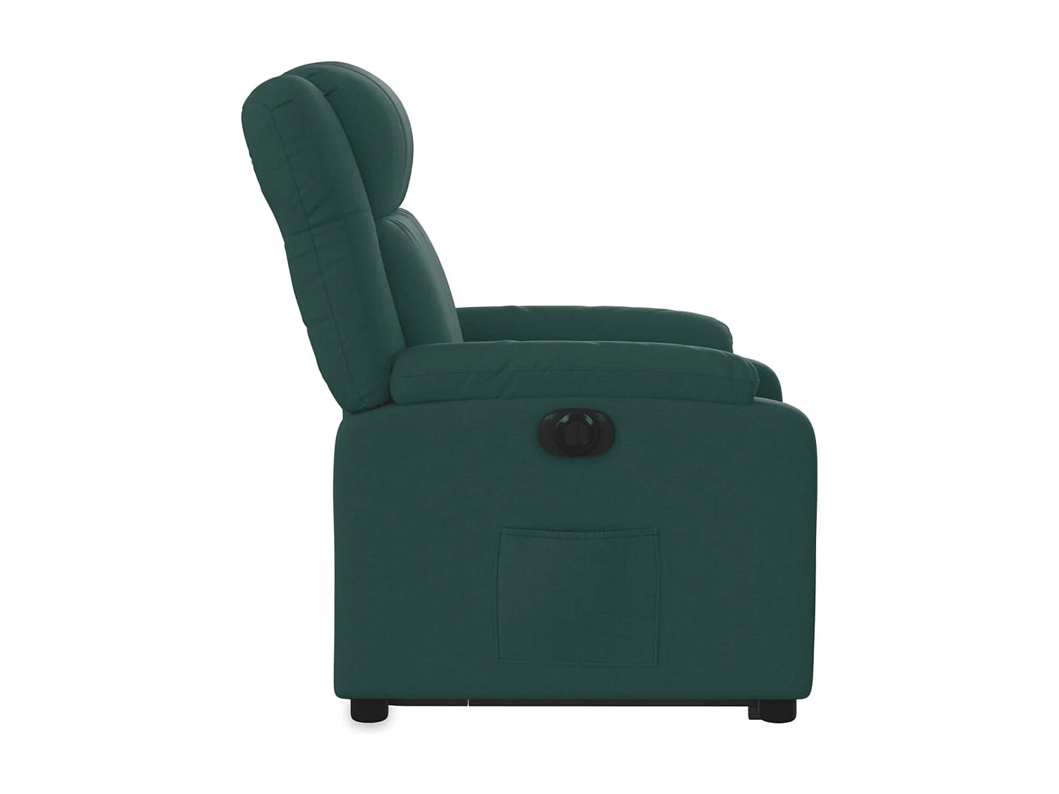 Fauteuil inclinable électrique vert foncé tissu