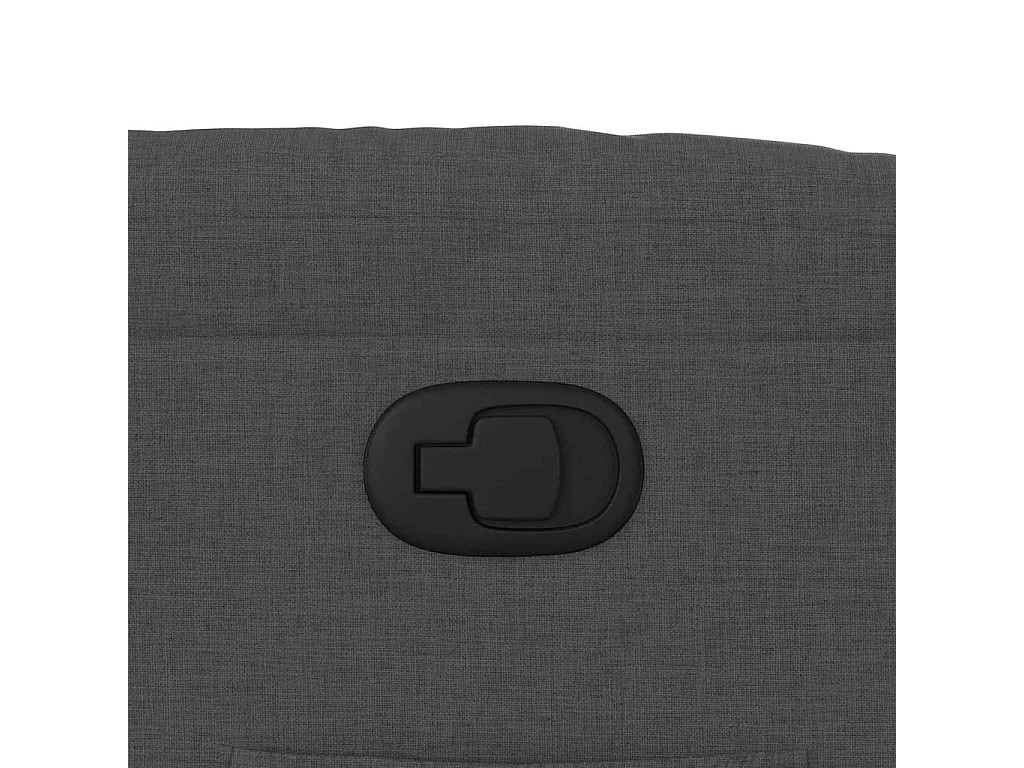 Sillón reclinable de tela gris oscuro