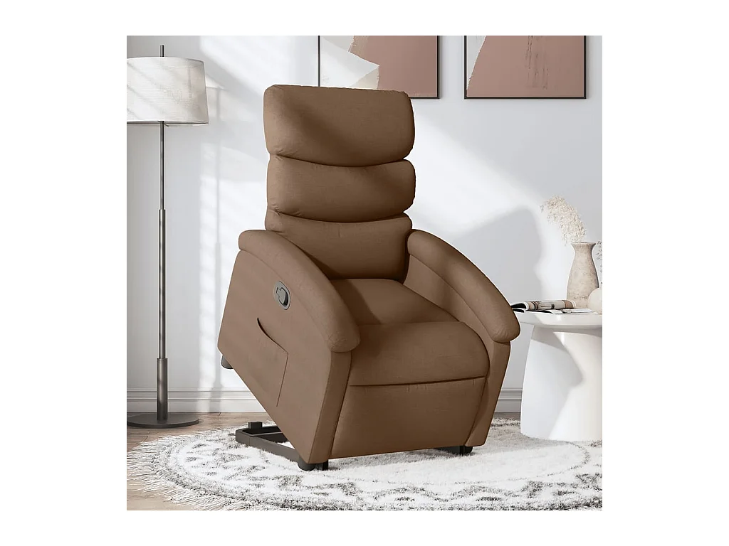 Fauteuil inclinable Marron Tissu