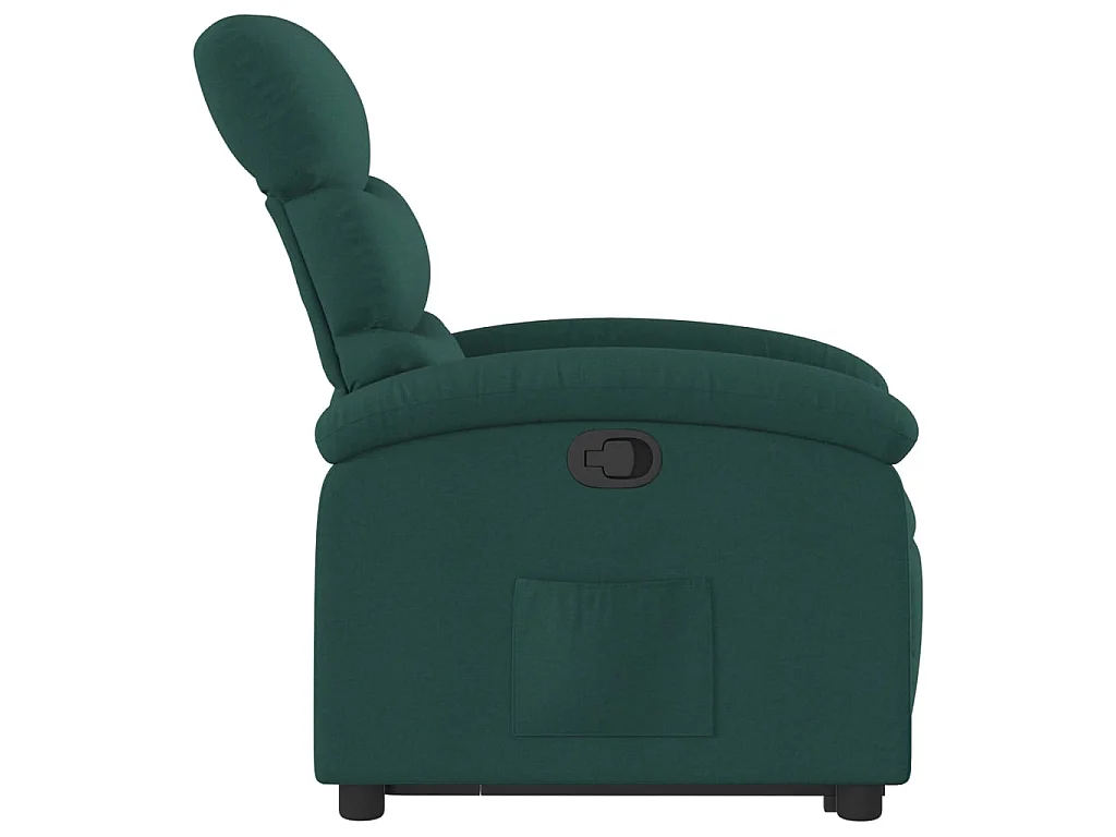 Fauteuil inclinable vert foncé tissu