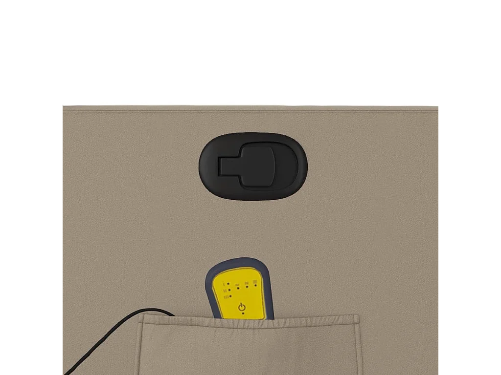 Poltrona Massaggiante Reclinabile cappuccino in Similpelle