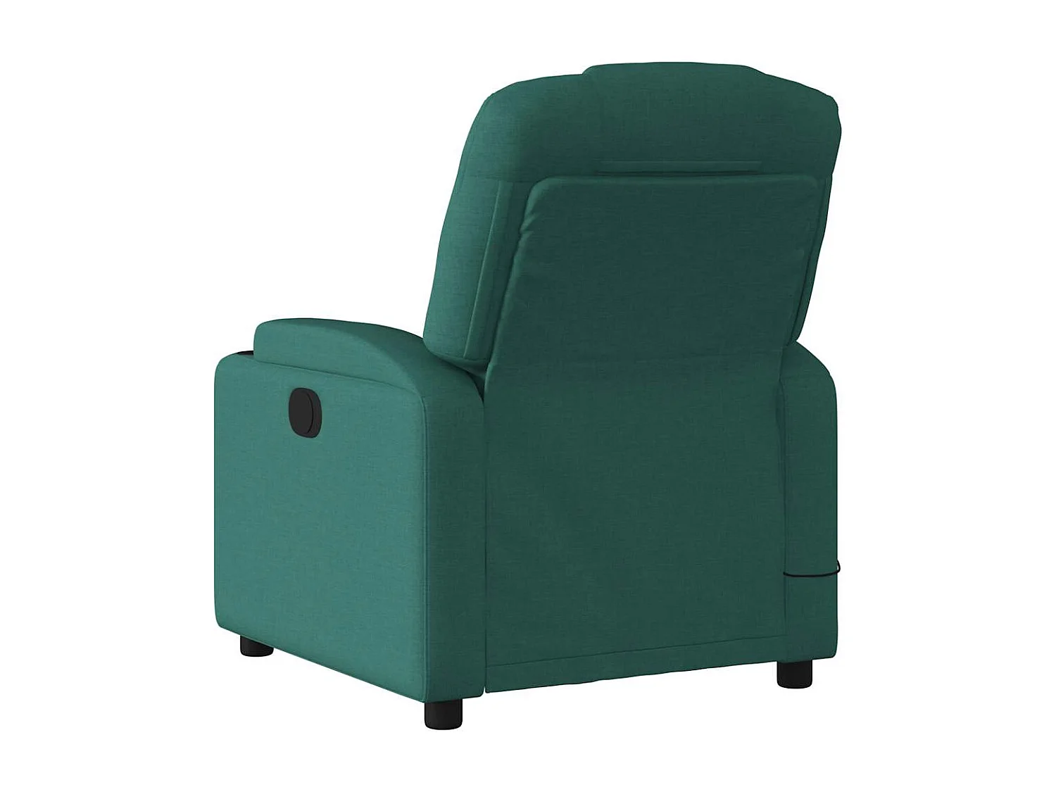 Fauteuil de massage inclinable Vert foncé Tissu