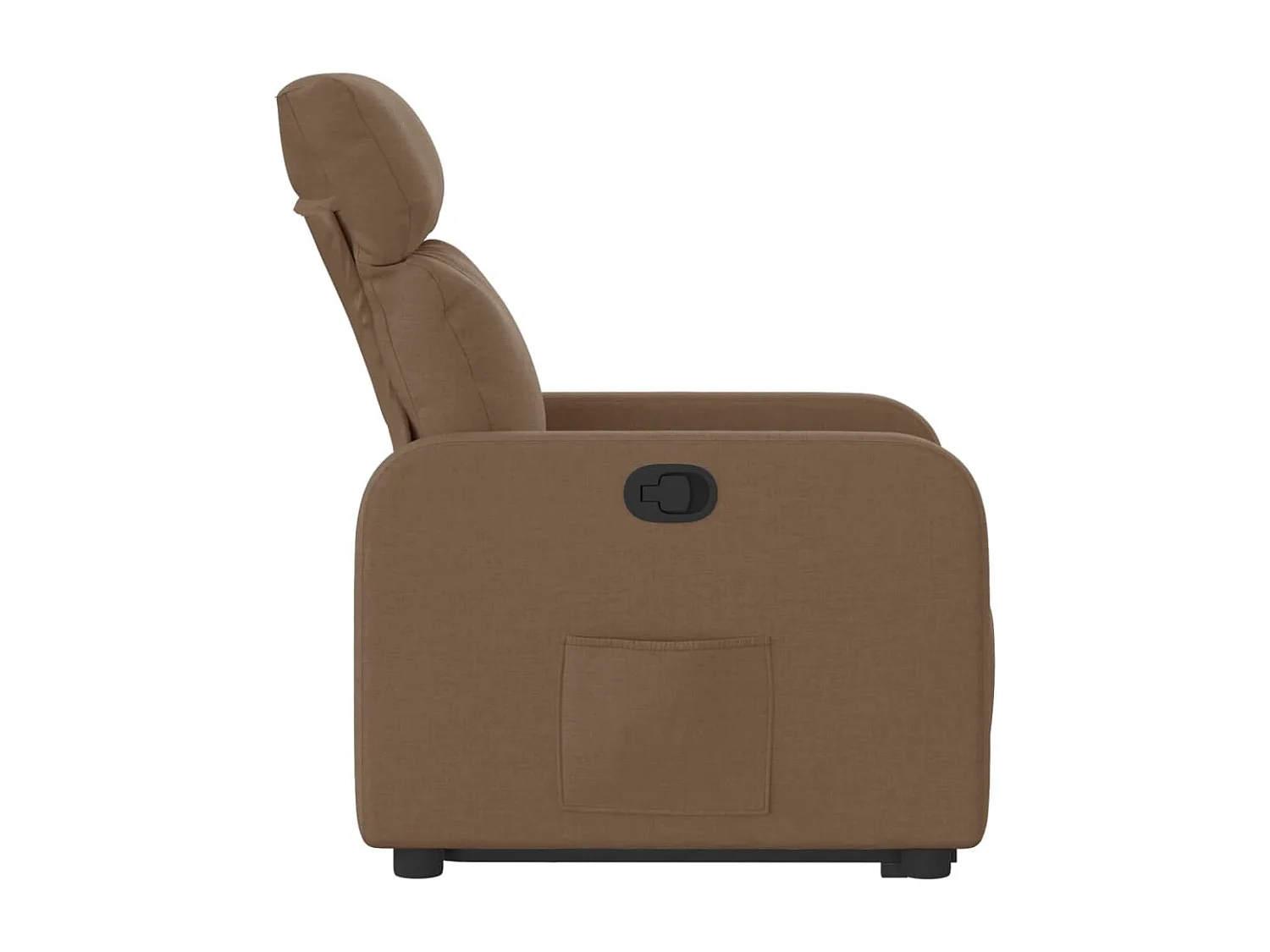 Relaxsessel mit Aufstehhilfe Braun Stoff