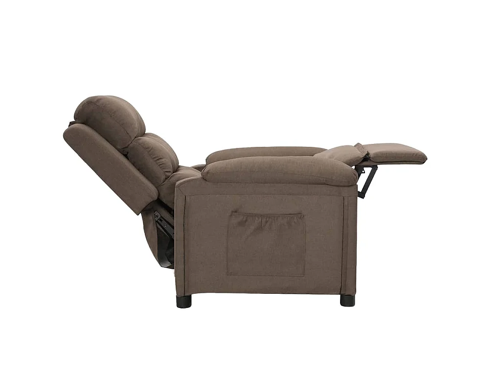 Relaxsessel Taupe Stoff