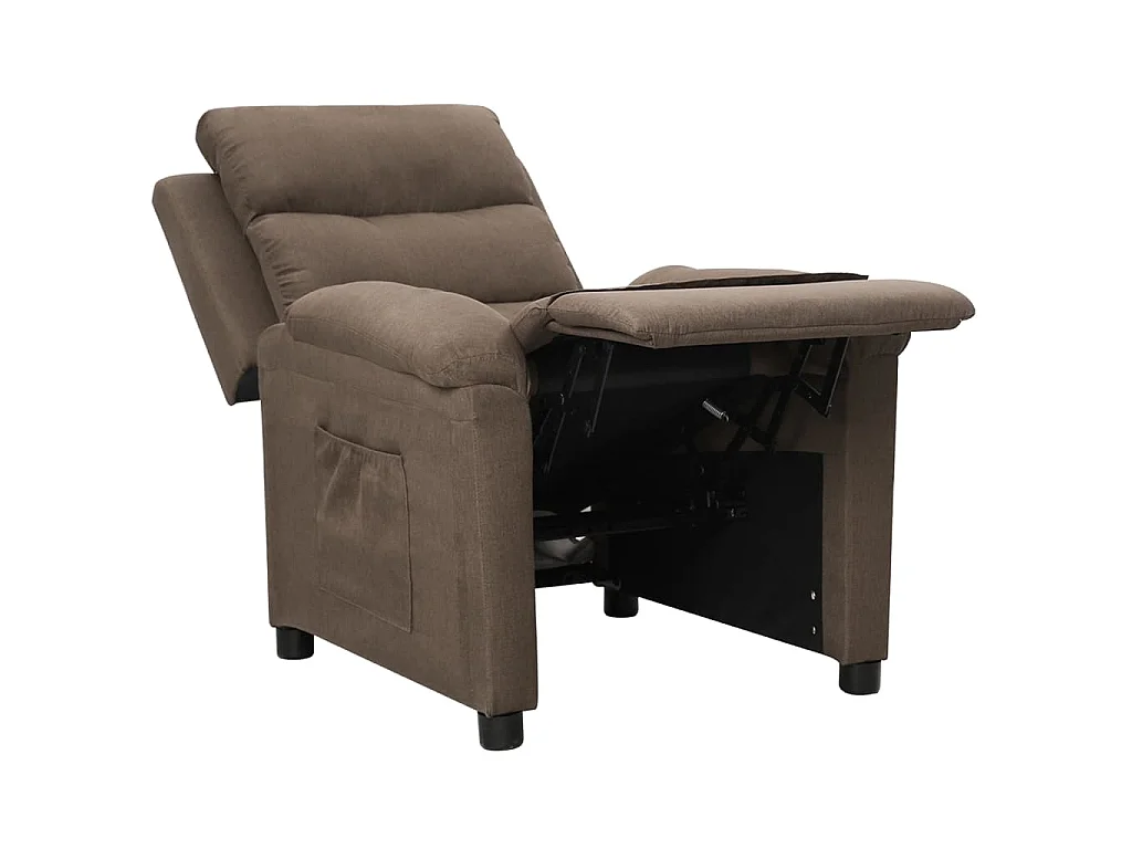 Relaxsessel Taupe Stoff