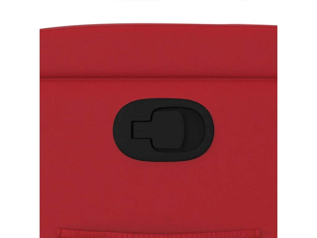 Poltrona reclinável couro artificial vermelho