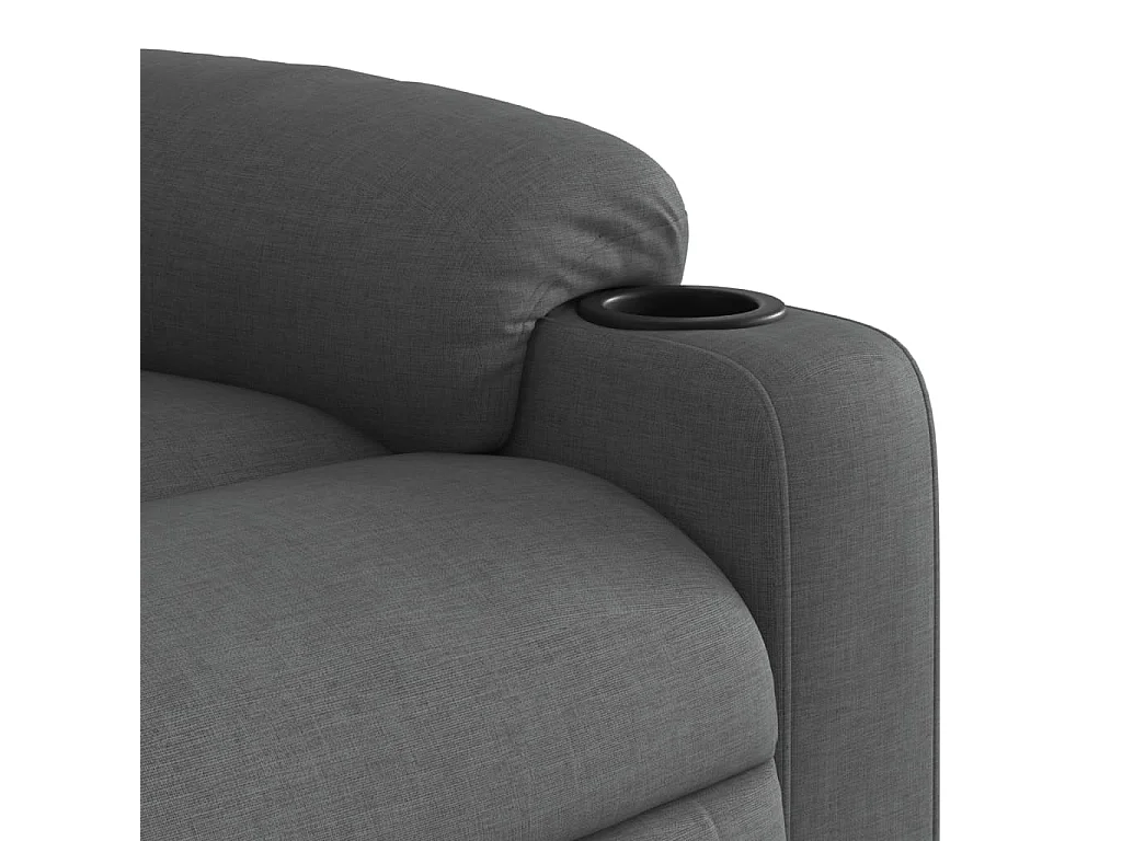 Fauteuil inclinable Gris foncé Tissu