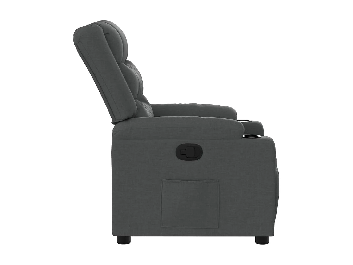 Fauteuil inclinable Gris foncé Tissu