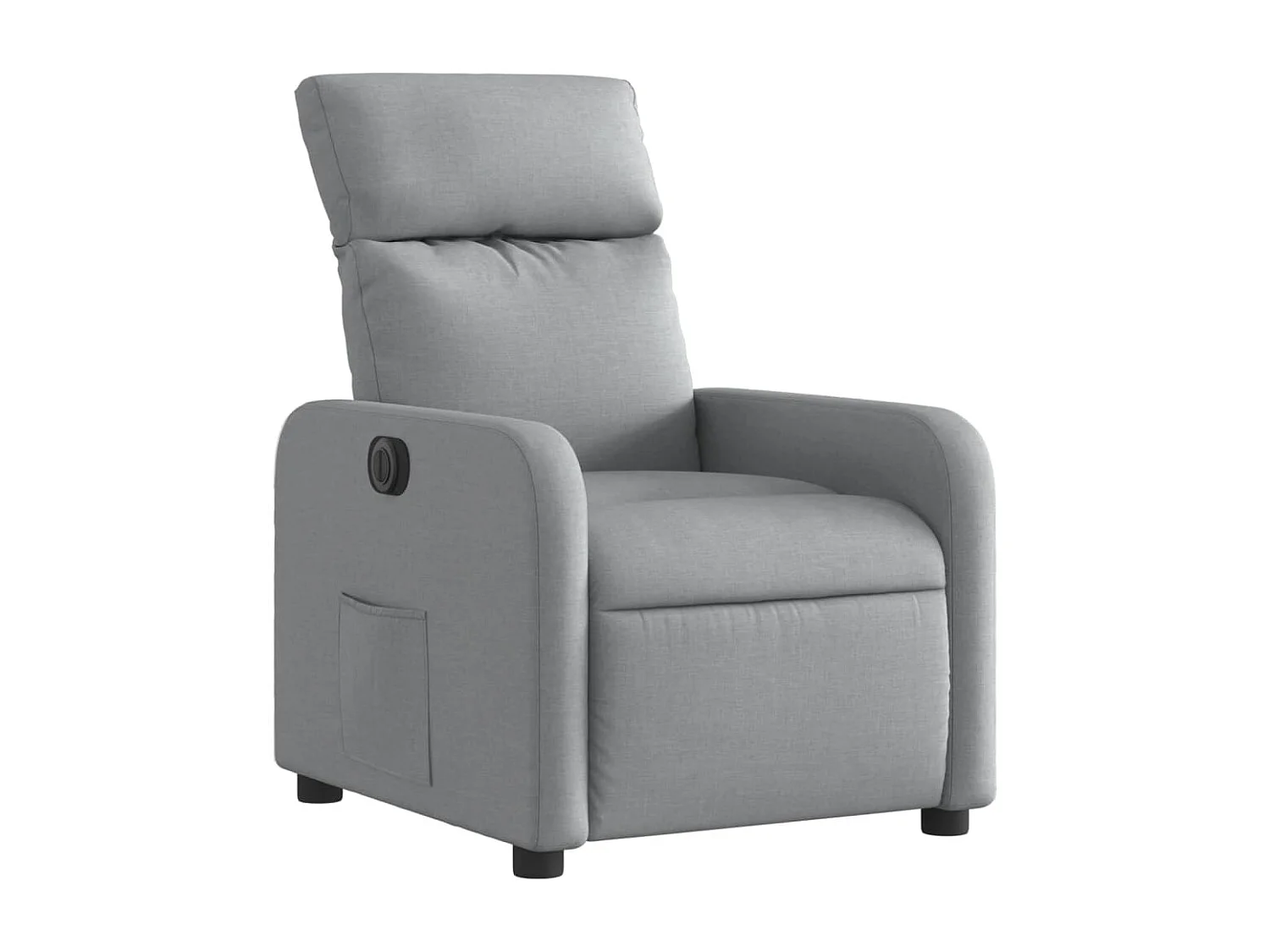 Fauteuil inclinable électrique Gris clair Tissu