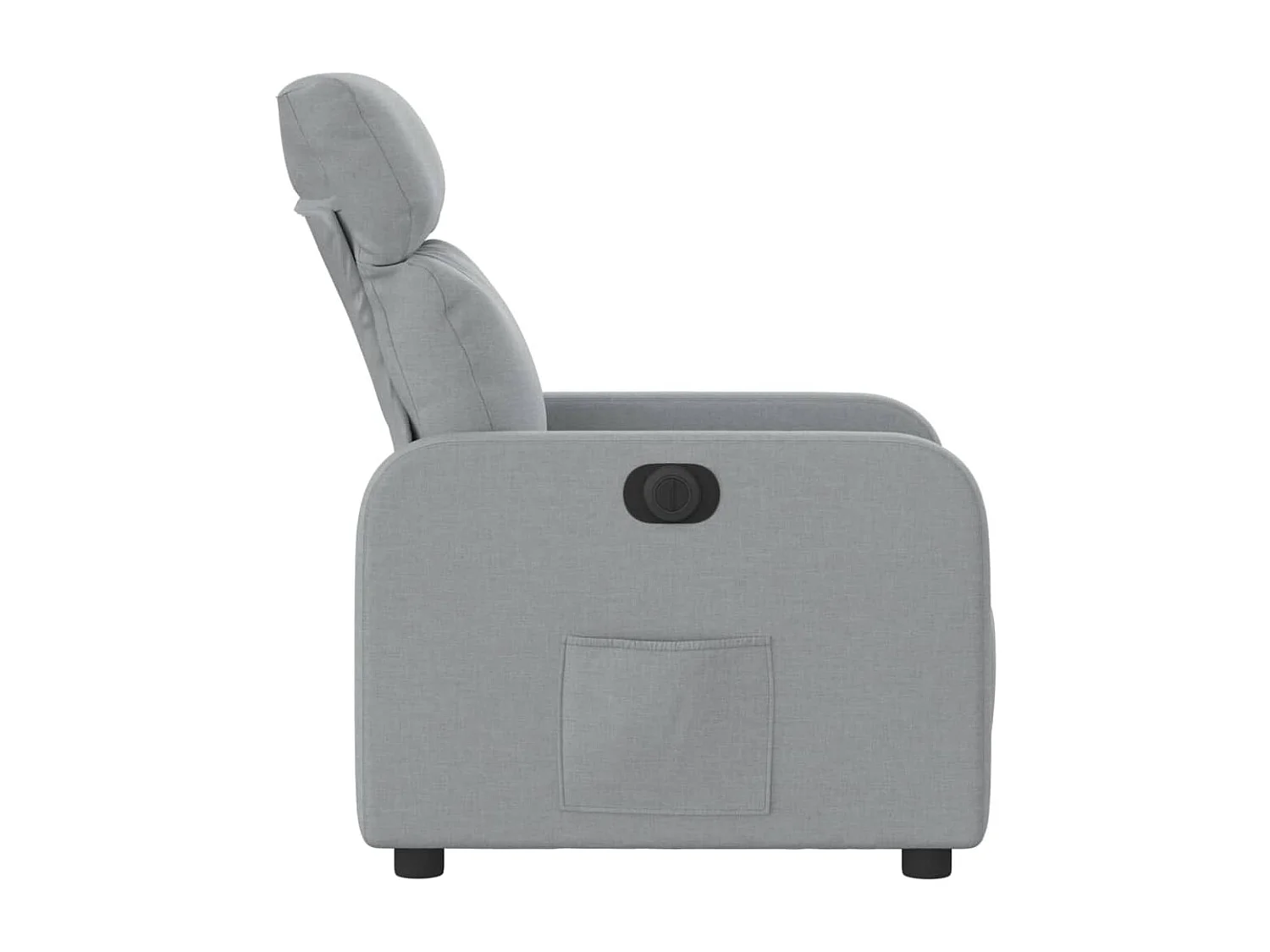 Fauteuil inclinable électrique Gris clair Tissu