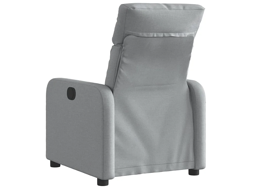 Fauteuil elektrisch verstelbaar stof lichtgrijs