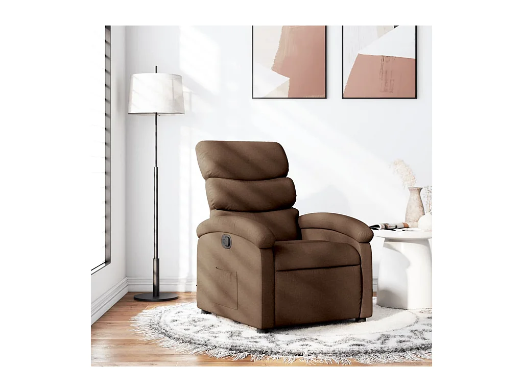 Fauteuil inclinable Marron Tissu