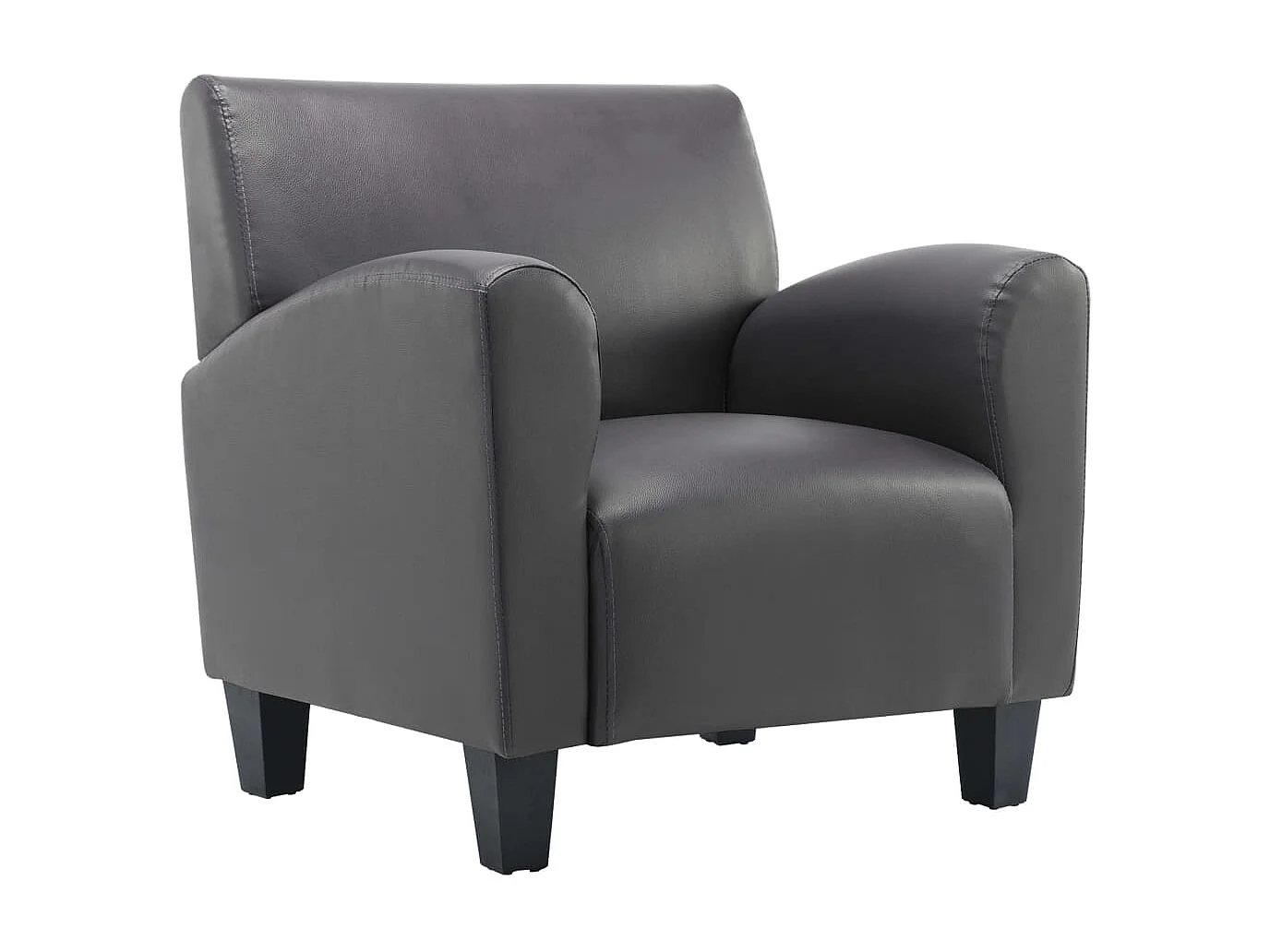 Chaise gris similicuir