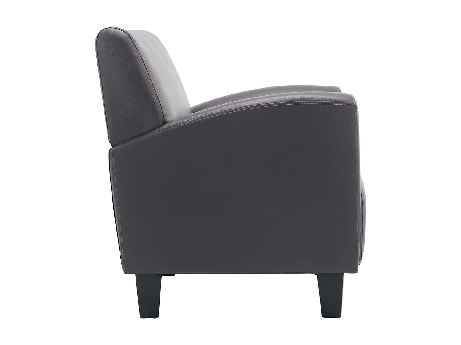 Chaise gris similicuir