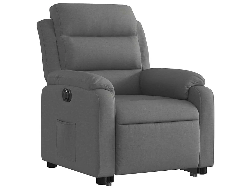Fauteuil inclinable électrique gris foncé tissu
