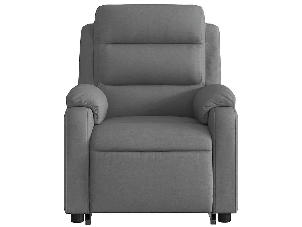 Fauteuil inclinable électrique gris foncé tissu