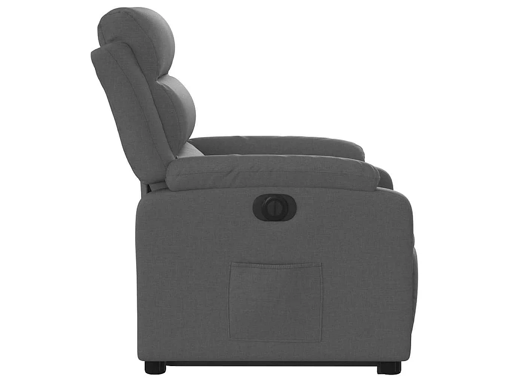 Fauteuil inclinable électrique gris foncé tissu