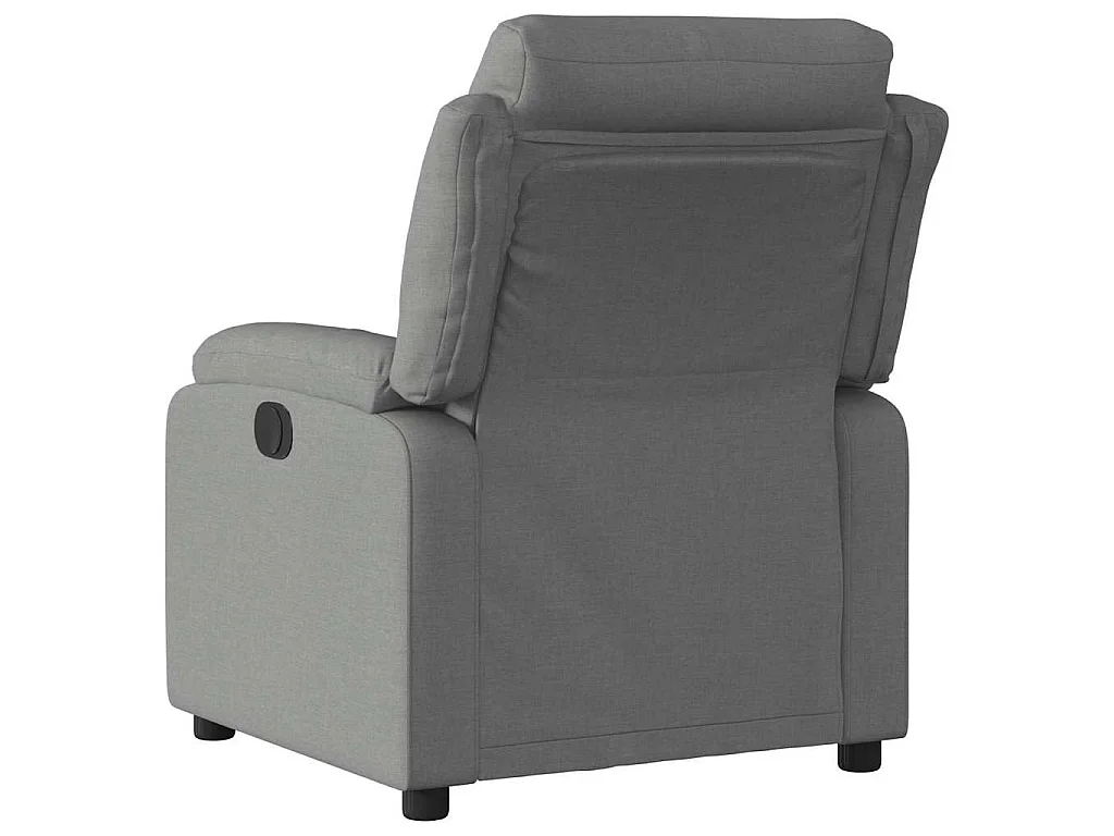Fauteuil inclinable électrique Gris foncé Tissu