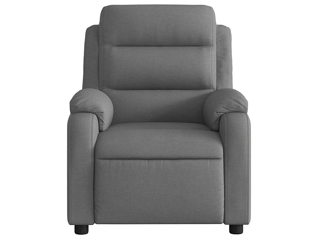 Fauteuil inclinable électrique Gris foncé Tissu