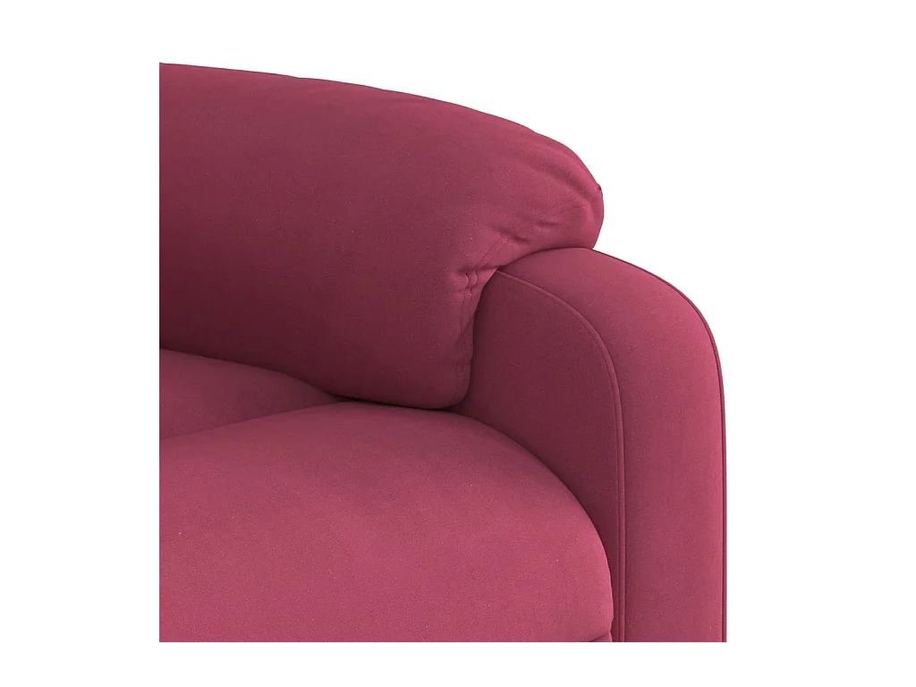 Fauteuil inclinable rouge bordeaux velours