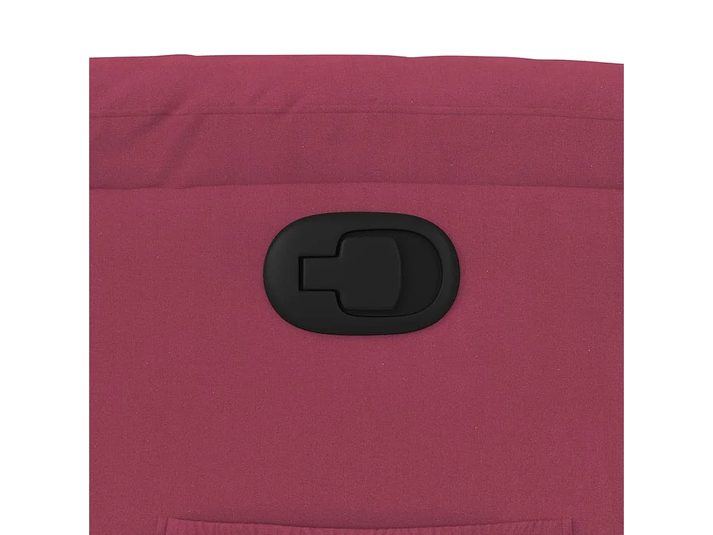 Fauteuil inclinable rouge bordeaux velours