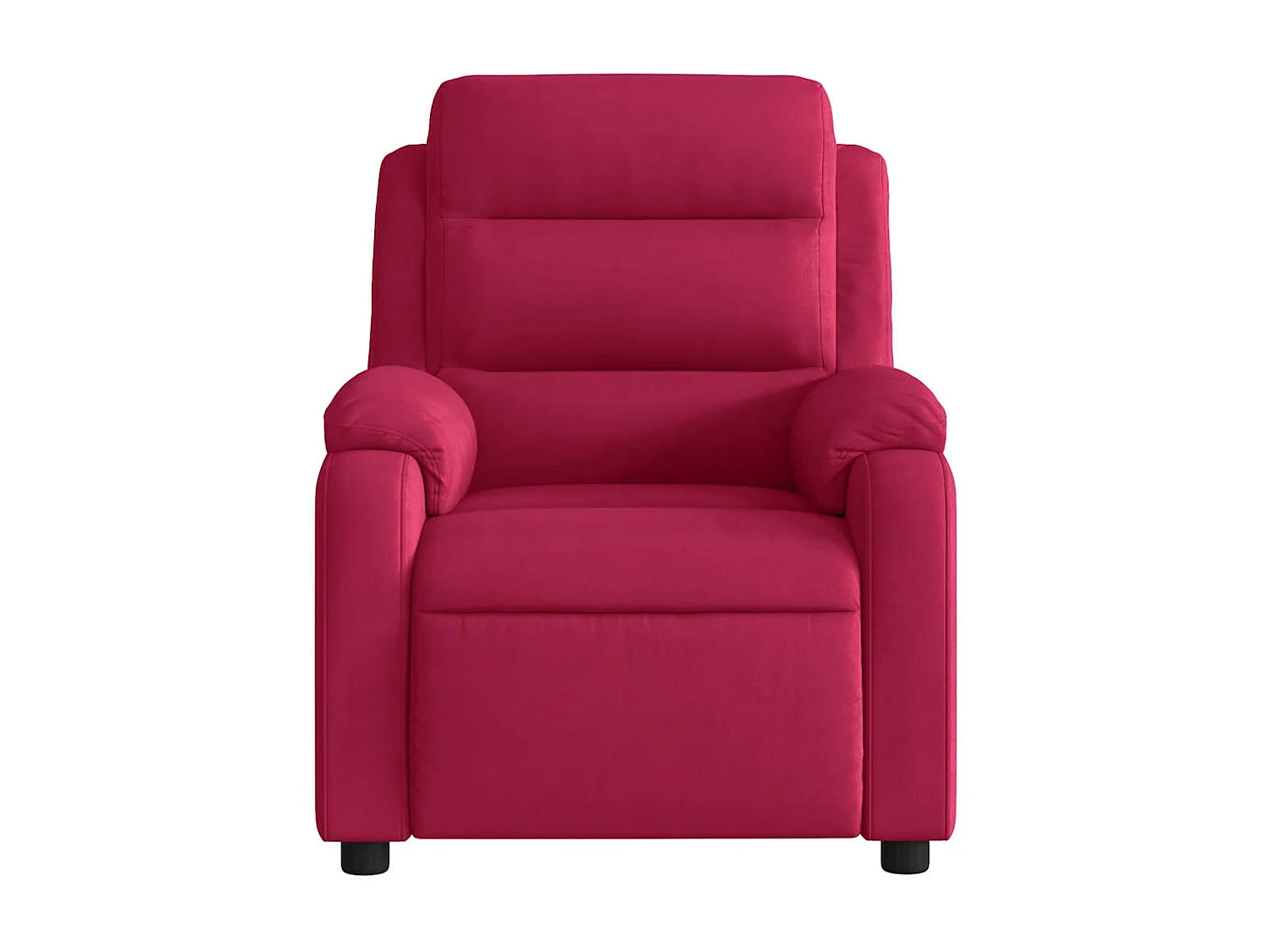 Fauteuil inclinable rouge bordeaux velours