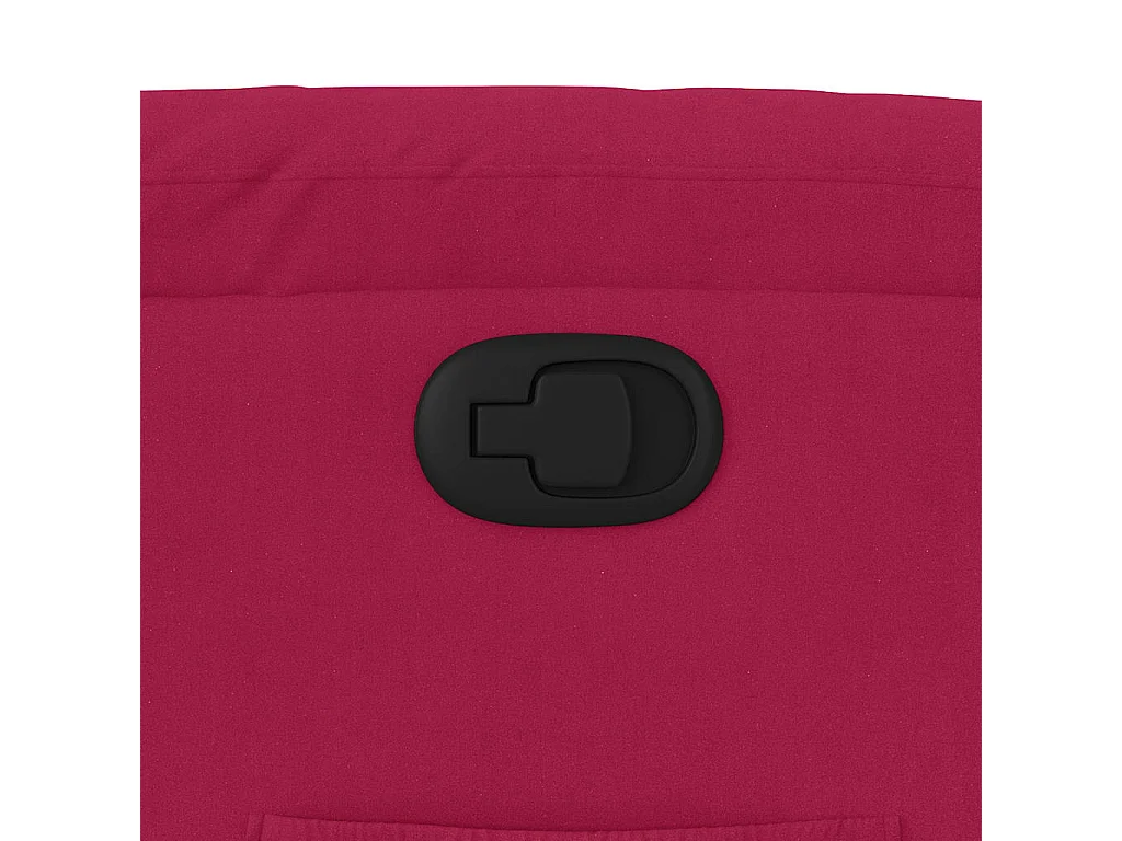 Fauteuil inclinable rouge bordeaux velours