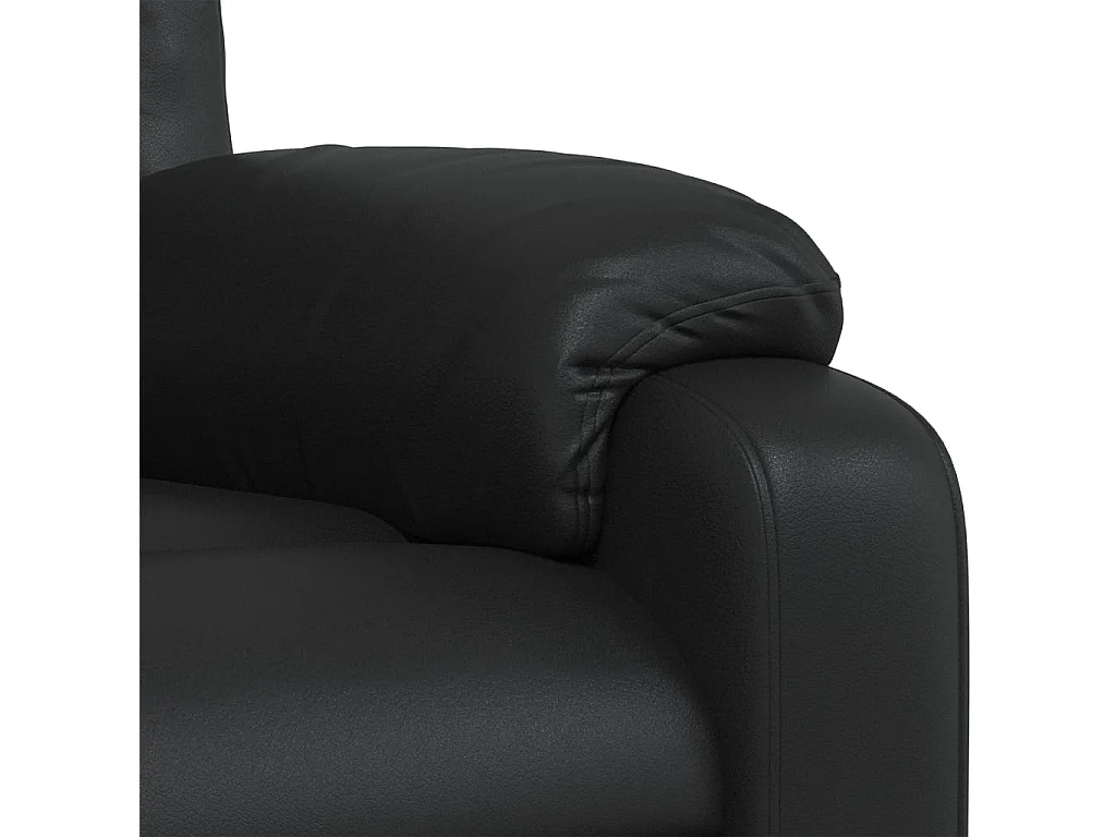 Fauteuil inclinable Noir Similicuir