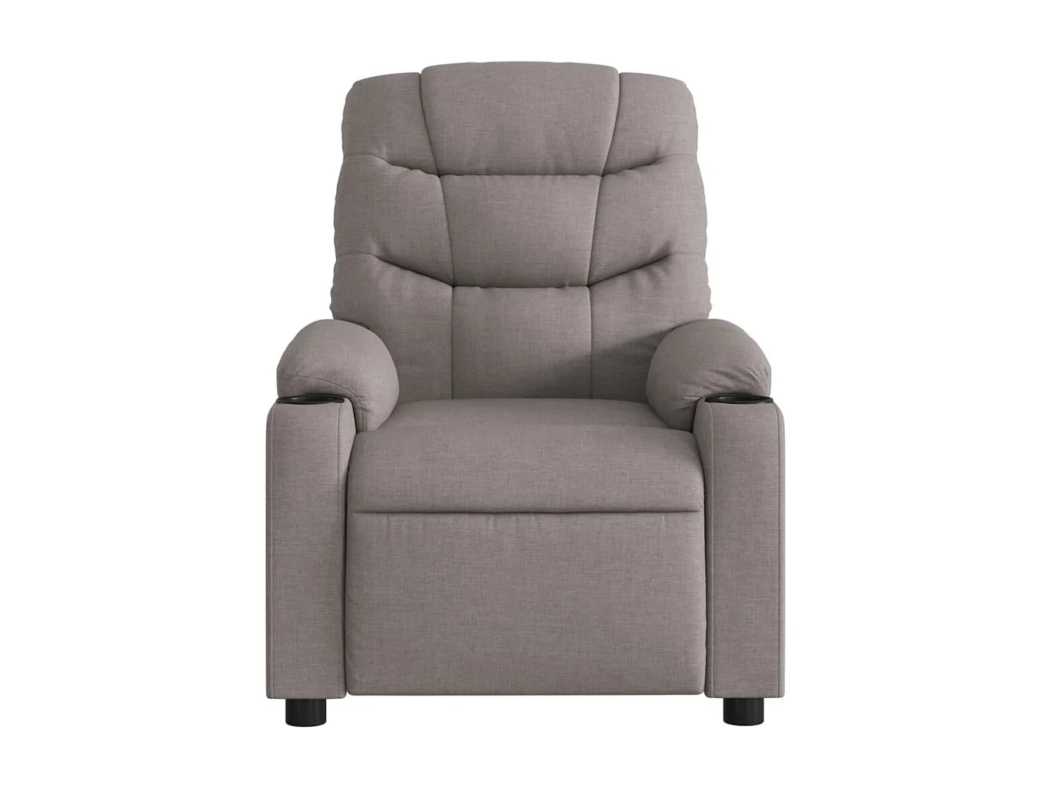 Fauteuil verstelbaar stof taupe
