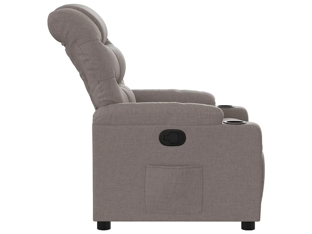 Relaxsessel Taupe Stoff