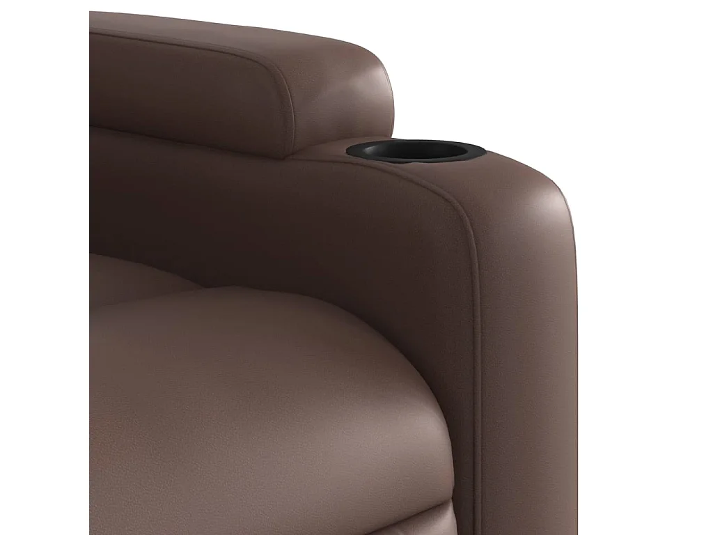 Fauteuil inclinable électrique Marron Similicuir