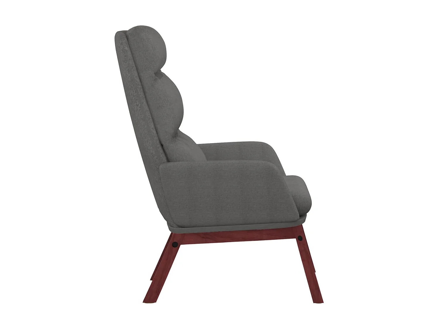 Chaise de relaxation Gris clair Tissu