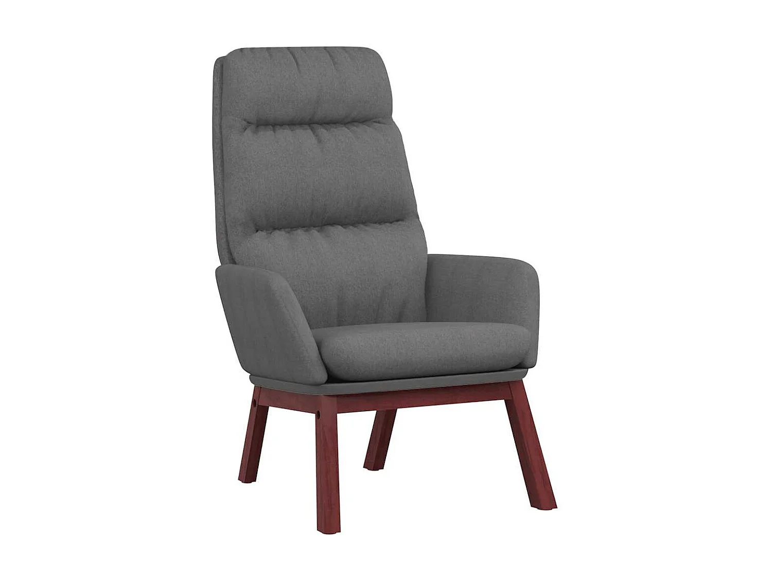 Chaise de relaxation Gris clair Tissu