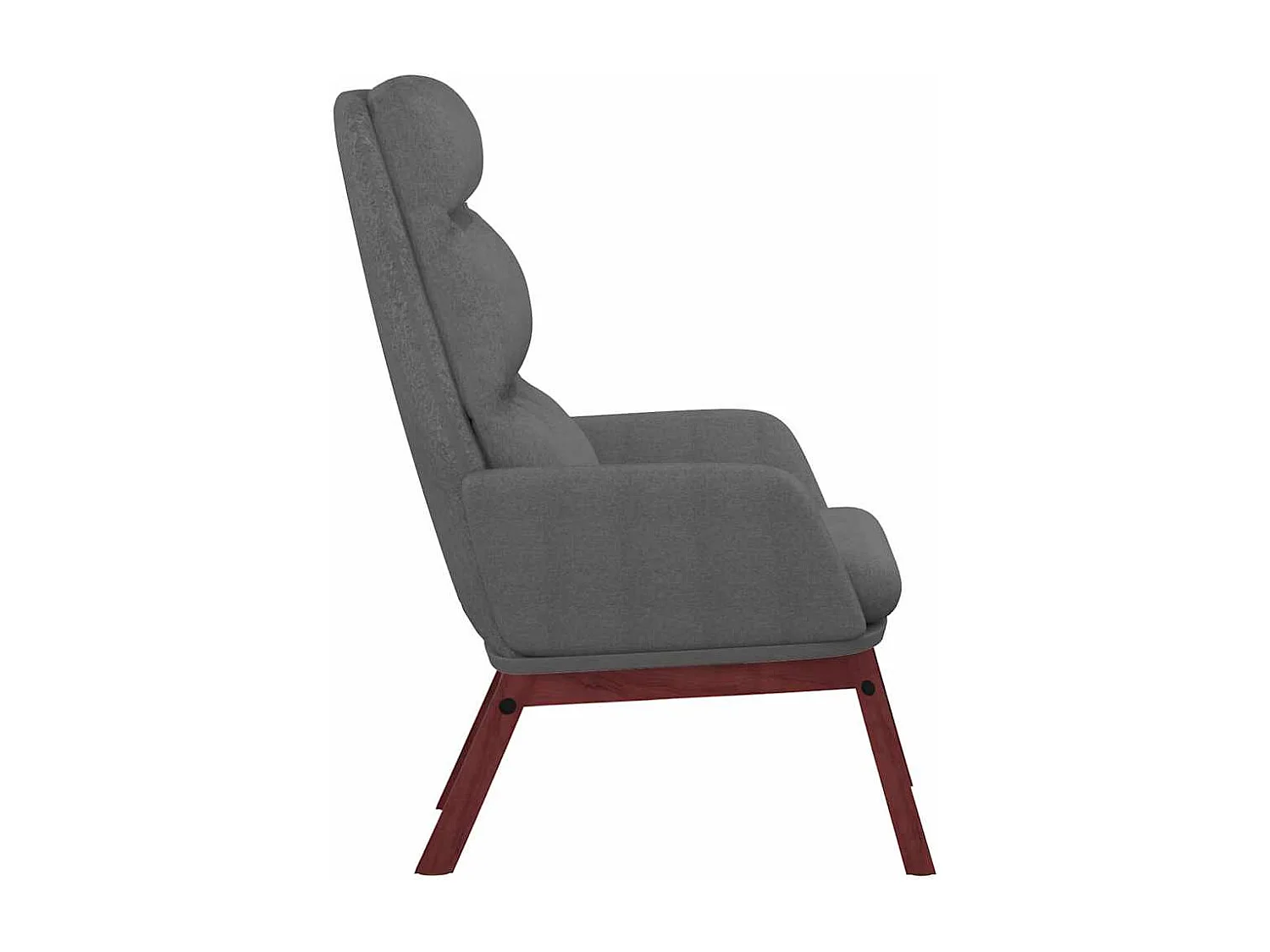 Chaise de relaxation Gris clair Tissu