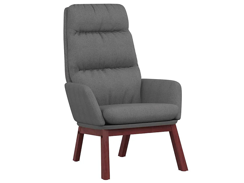 Relaxstoel stof lichtgrijs