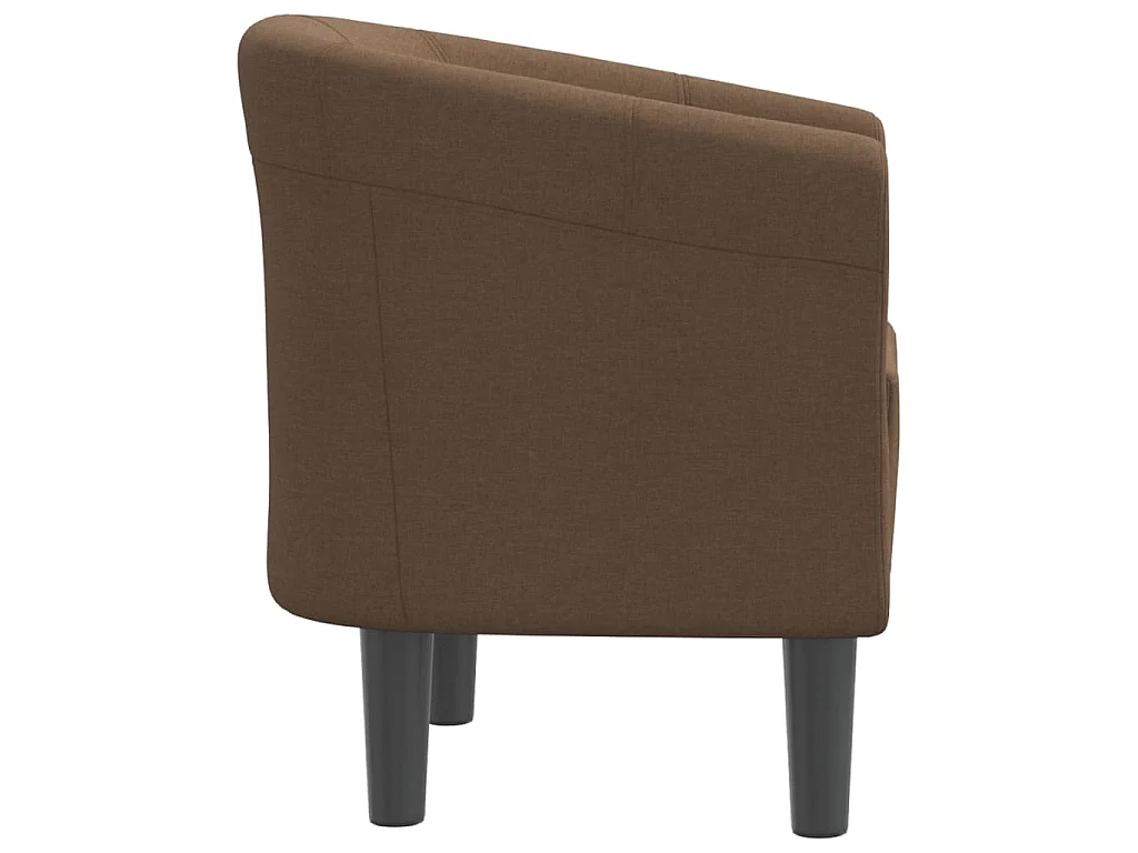 Chaise cabriolet marron tissu