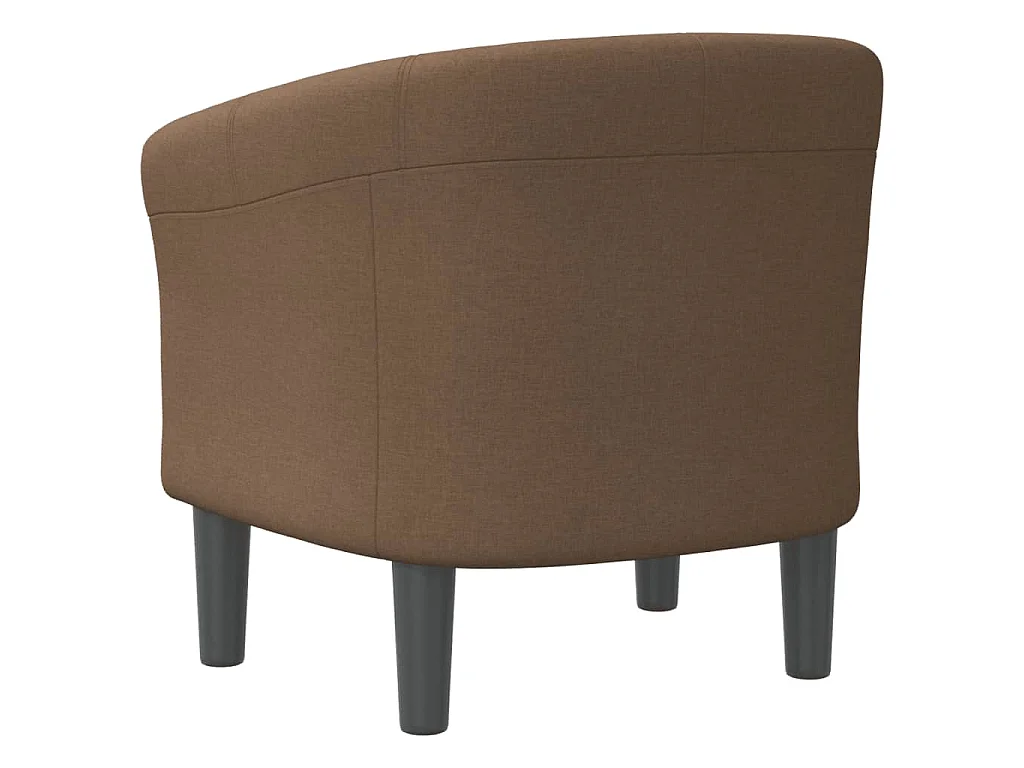 Chaise cabriolet marron tissu