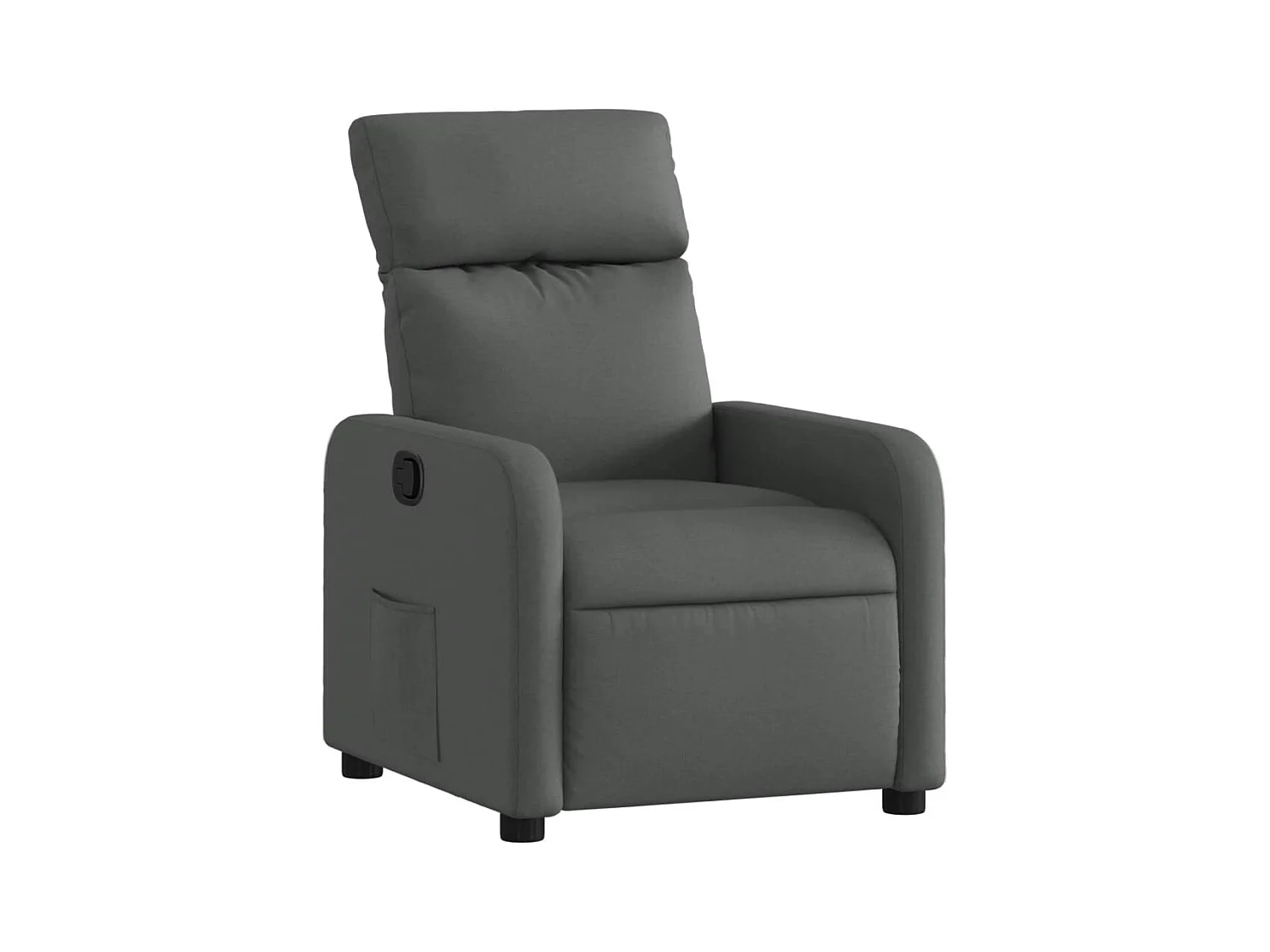 Poltrona Reclinabile in Tessuto Grigio Scuro
