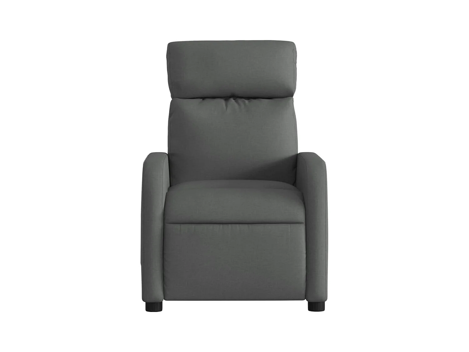 Poltrona Reclinabile in Tessuto Grigio Scuro