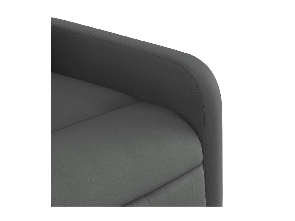 Poltrona Reclinabile in Tessuto Grigio Scuro