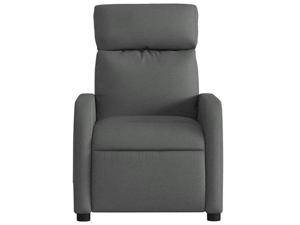 Poltrona Reclinabile in Tessuto Grigio Scuro
