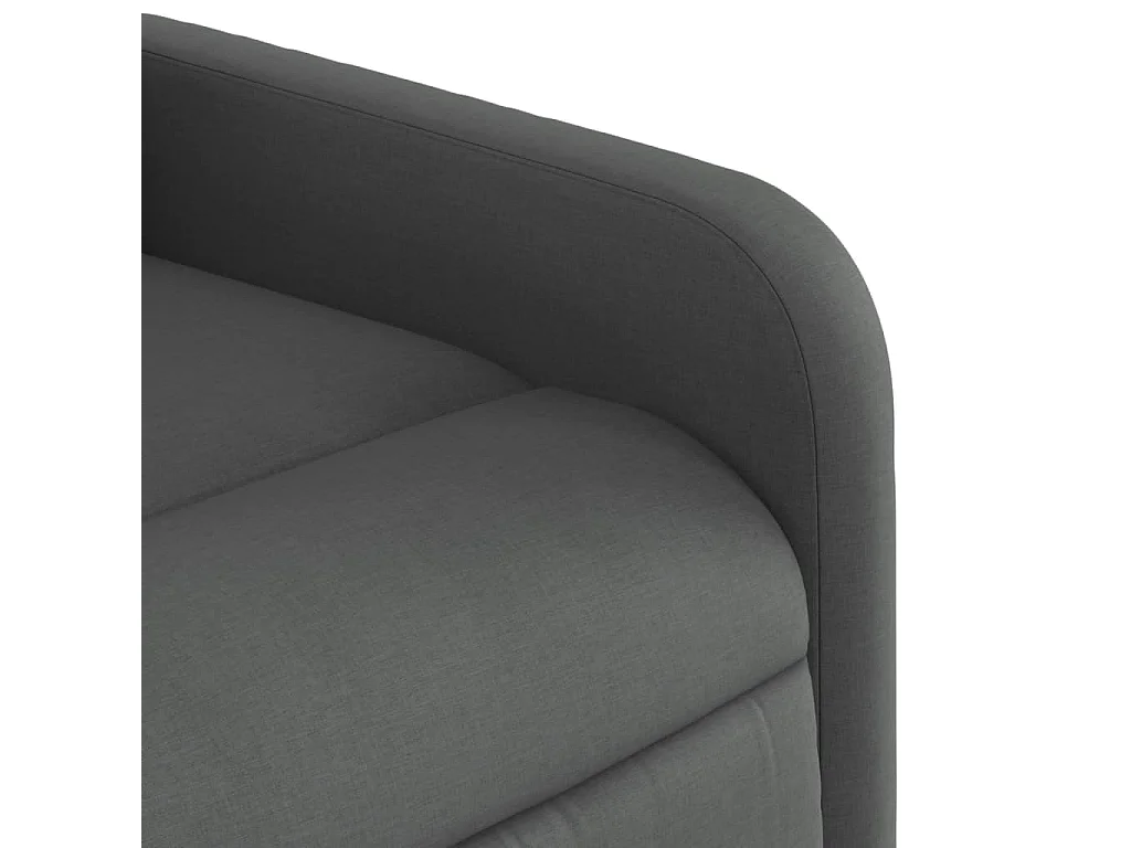 Poltrona Reclinabile in Tessuto Grigio Scuro