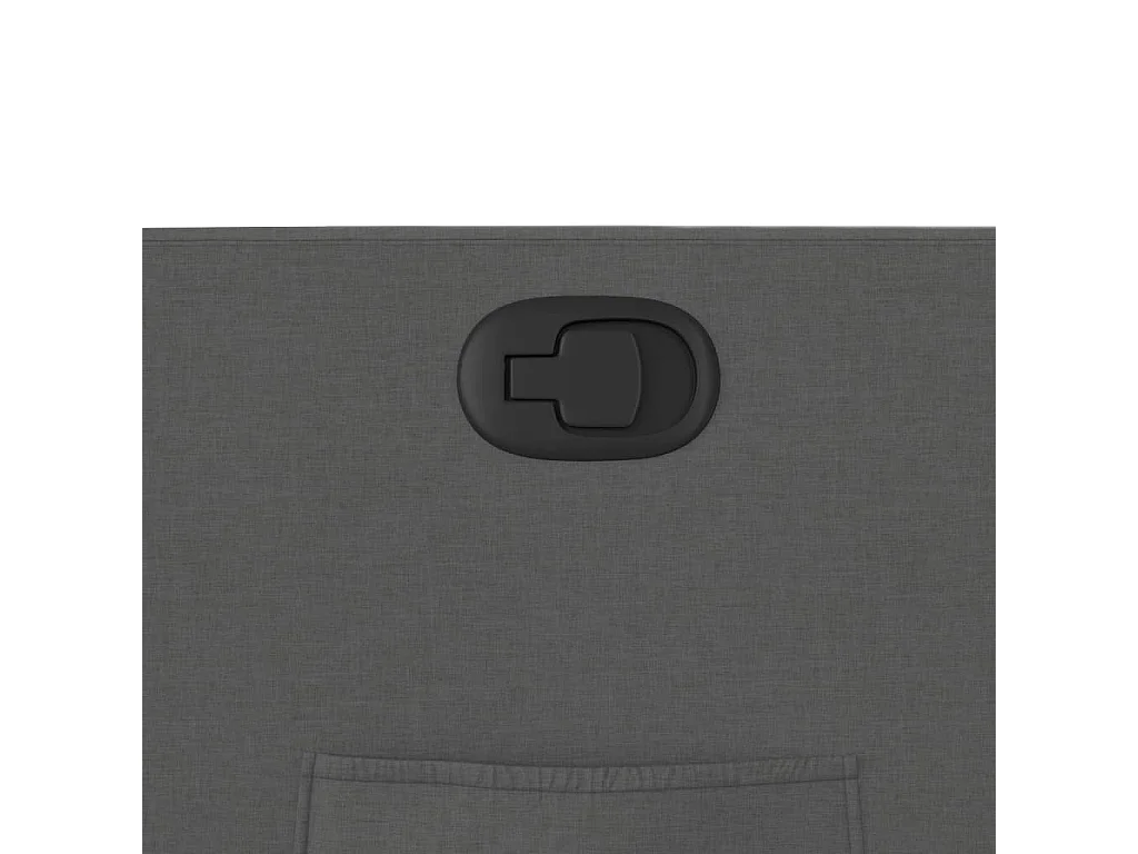 Poltrona Reclinabile in Tessuto Grigio Scuro
