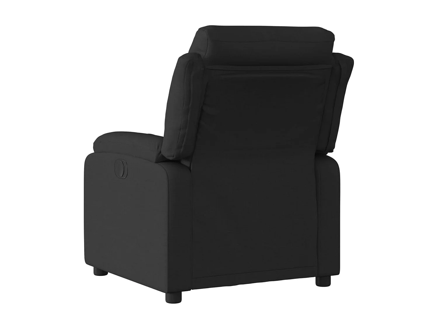 Fauteuil inclinable électrique Noir Tissu