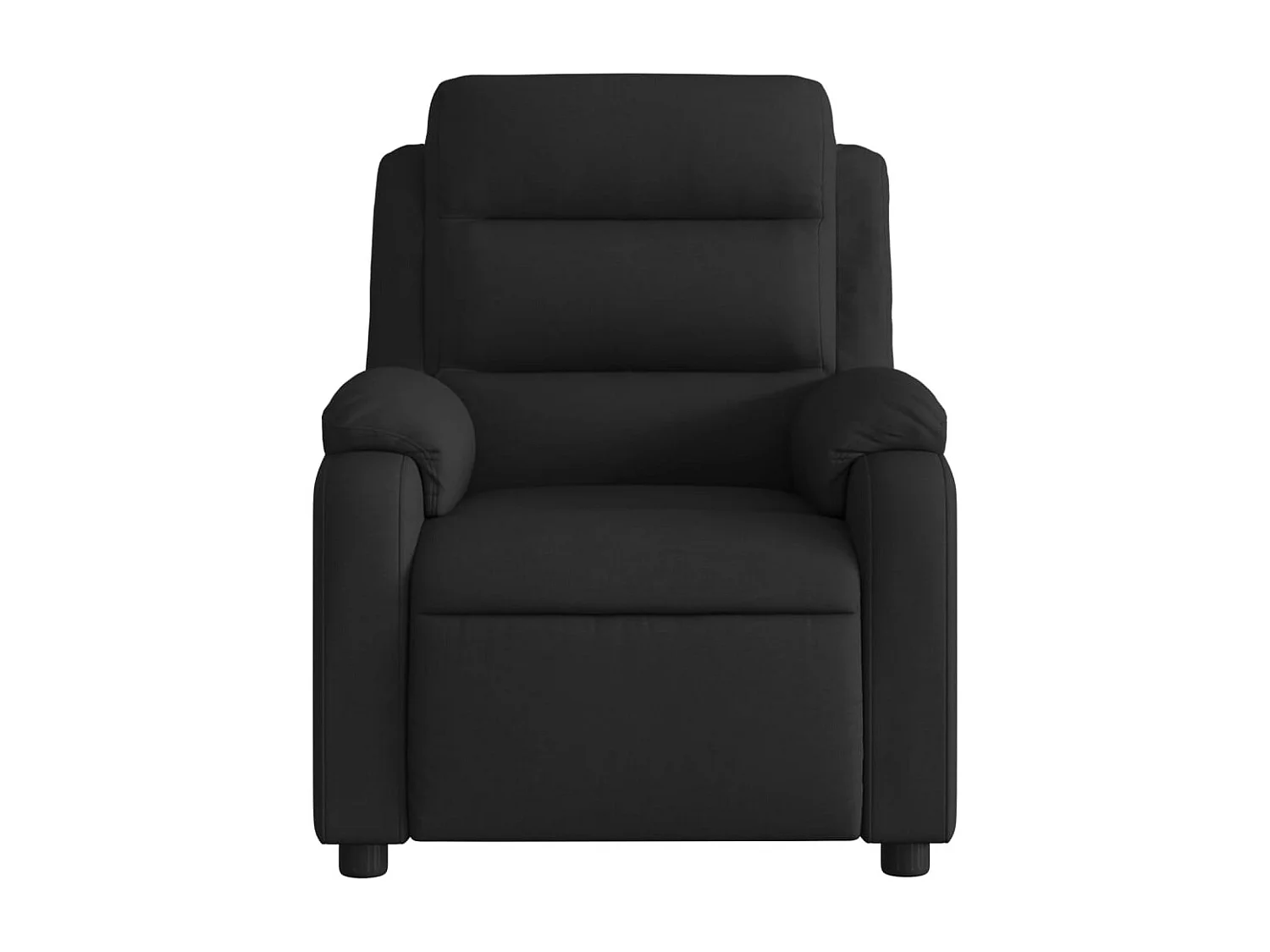 Fauteuil inclinable électrique Noir Tissu