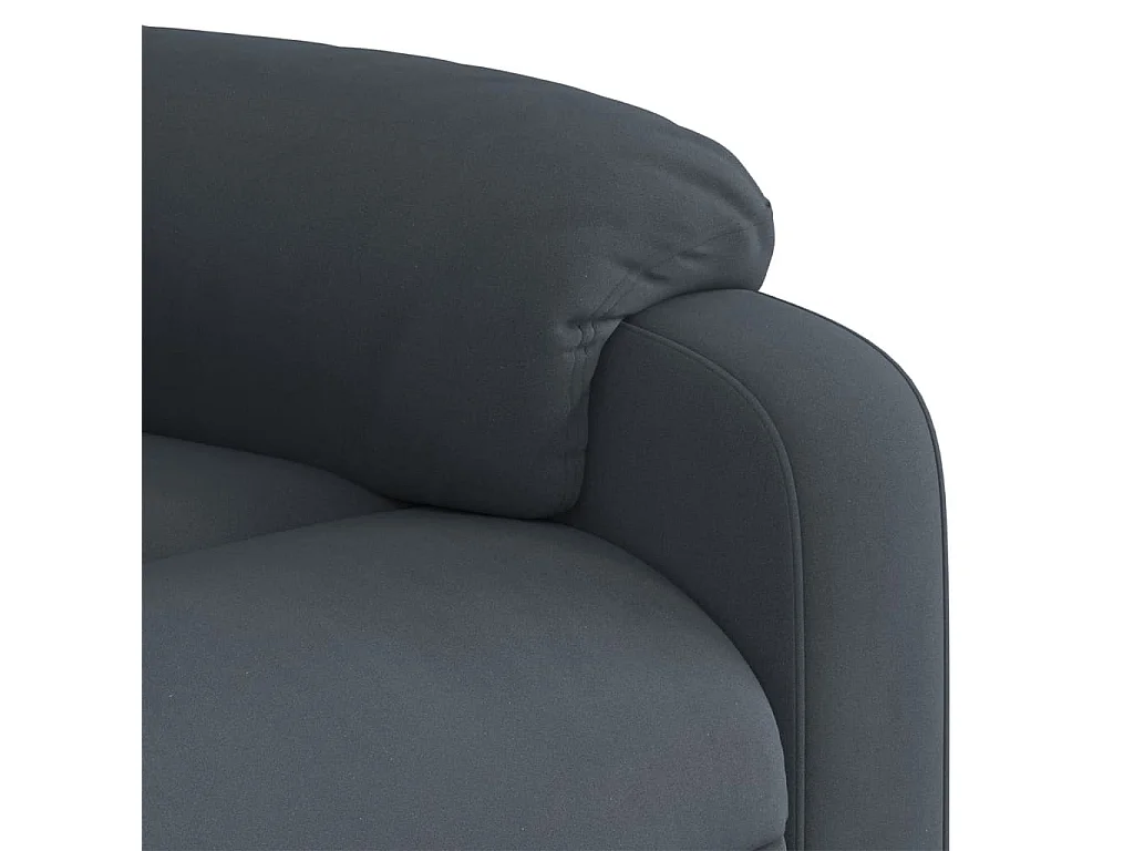 Fauteuil inclinable Gris foncé Velours