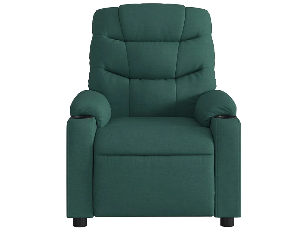 Fauteuil verstelbaar stof donkergroen