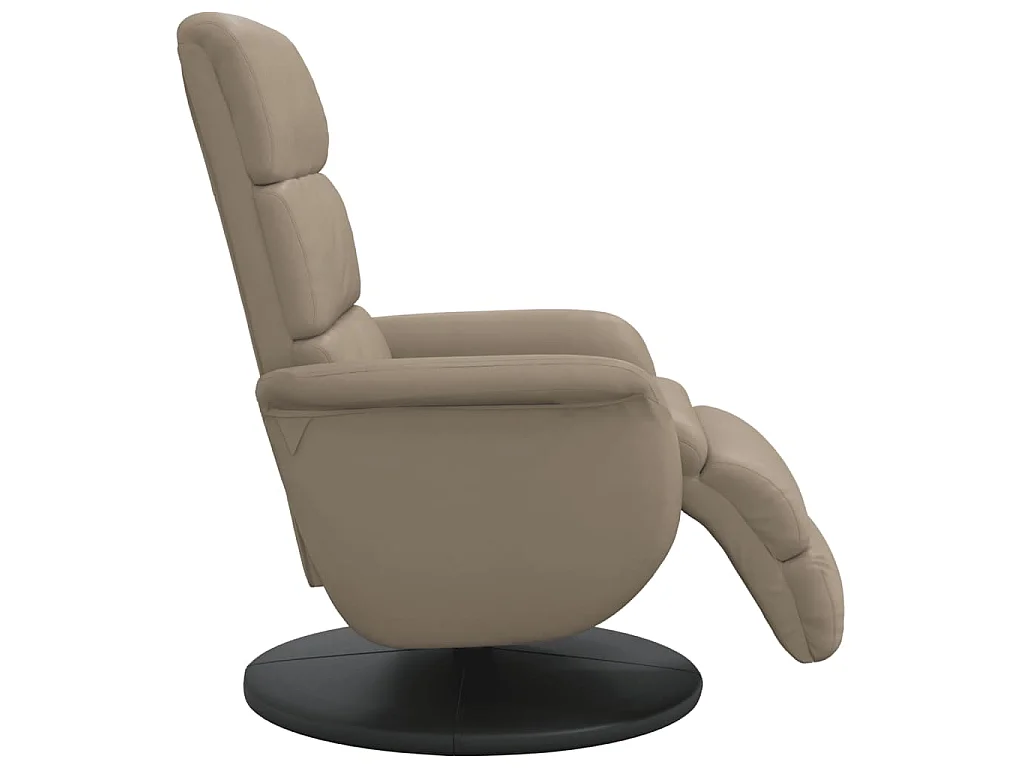 Relaxsessel mit Fußteil Cappuccino-Braun Kunstleder