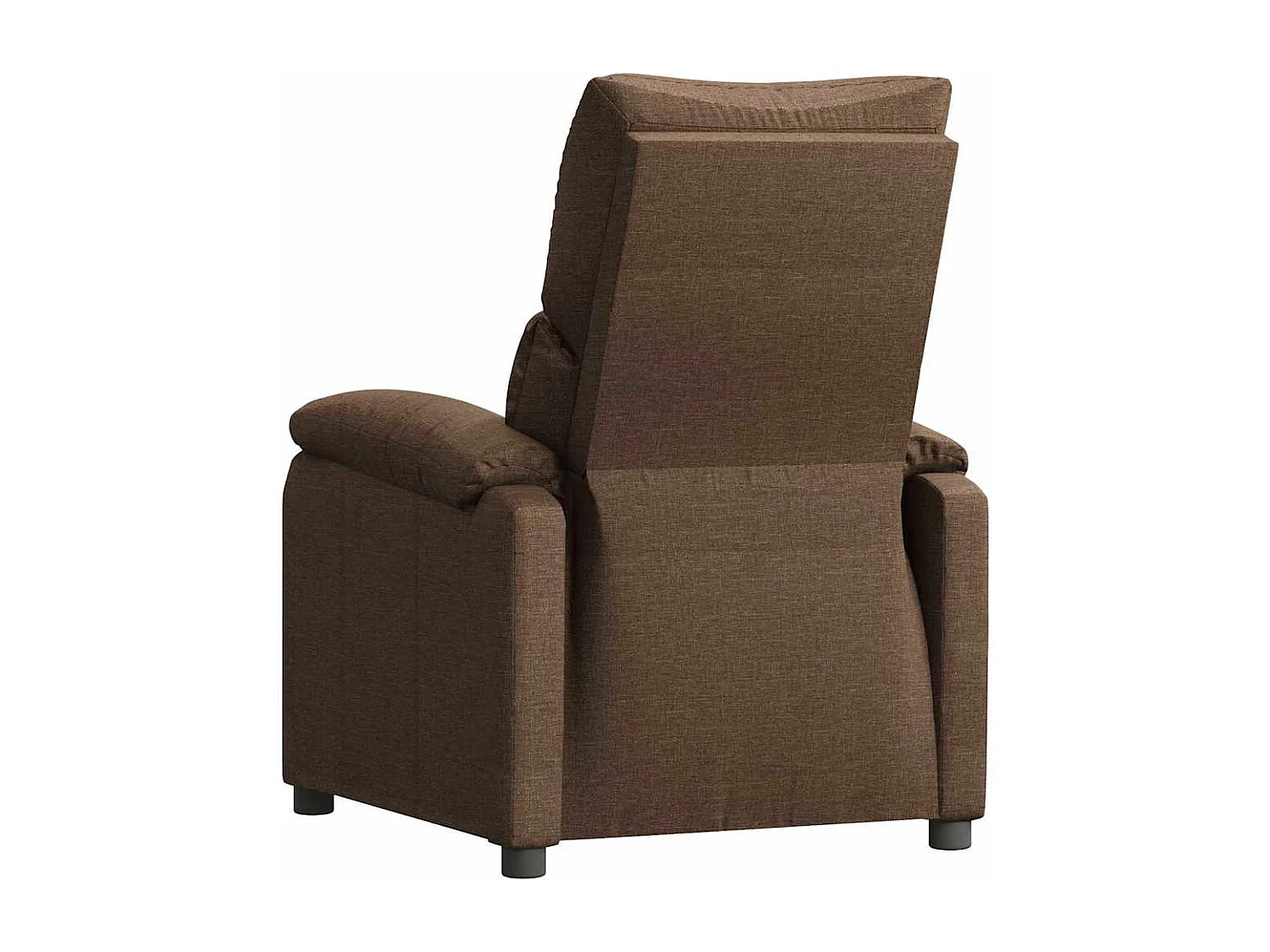 Sillón reclinable de tela marrón