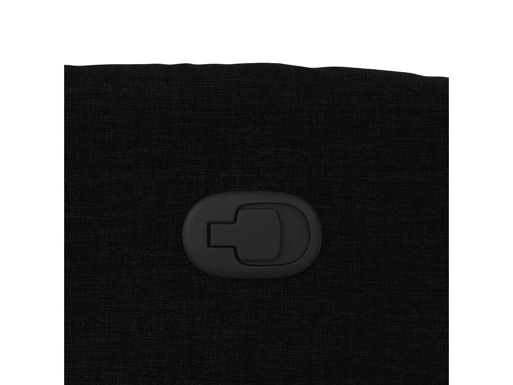 Fauteuil inclinable Noir Tissu